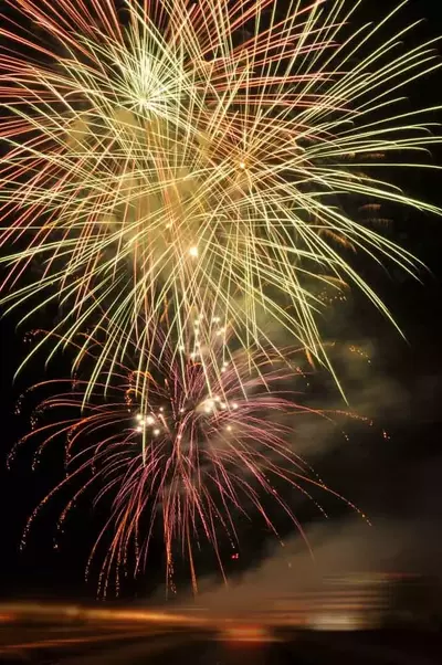 Fireworks celebrating the new year